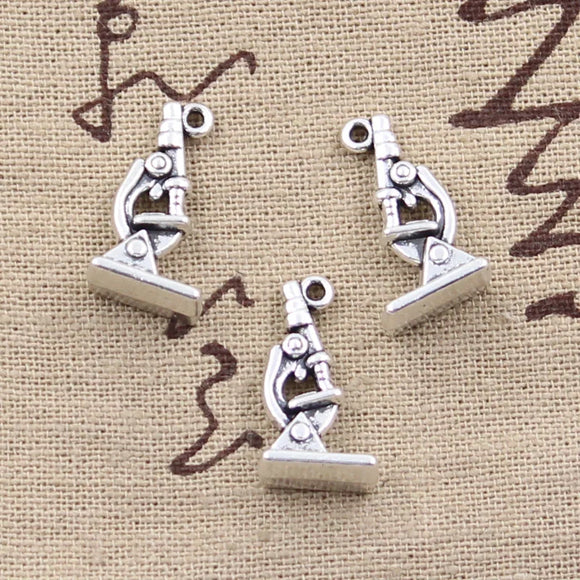 10pcs Charms Microscope Instrument 21x11x8mm Antique Making Pendant fit,Vintage Tibetan Silver color,DIY Handmade Jewelry