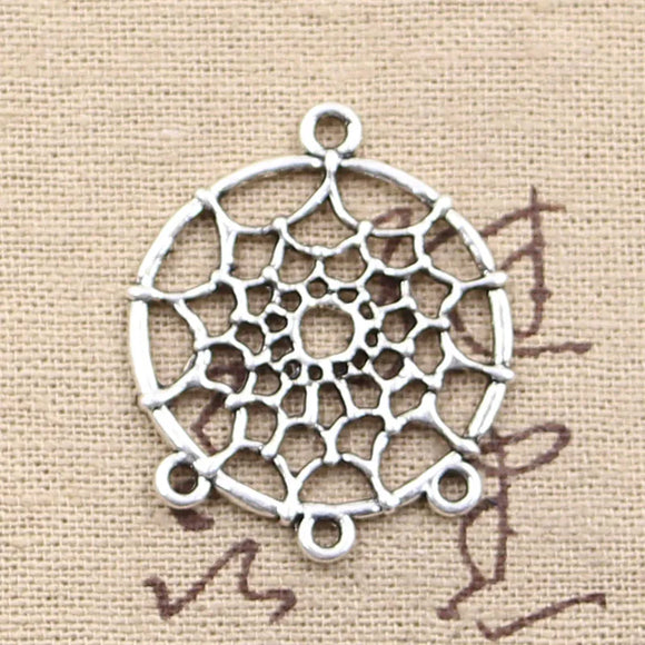 10pcs Charms Native Dream Catcher Connector 34x28mm Antique Making Pendant fit,Vintage Tibetan Bronze,DIY Findings Jewelry