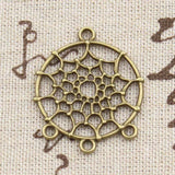 10pcs Charms Native Dream Catcher Connector 34x28mm Antique Making Pendant fit,Vintage Tibetan Bronze,DIY Findings Jewelry