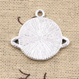 10pcs Charms Saturn planet spark star 25x28mm Antique Silver Color Pendants Making DIY Handmade Tibetan Finding Jewelry