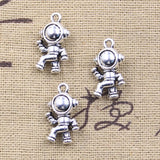 8pcs Charms Space Man Universe Astronaut Star Antique Silver Color Pendant Making DIY Handmade Tibetan Finding Jewelry