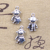 8pcs Charms Space Man Universe Astronaut Star Antique Silver Color Pendant Making DIY Handmade Tibetan Finding Jewelry