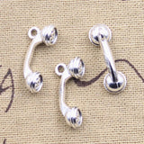 10pcs Charms Telephone Phone 24x9x8mm Antique Silver Color Pendants Making DIY Handmade Tibetan Finding Jewelry