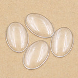 8x10mm 10x14mm 13x18mm 18x25mm 20x30mm 25x35mm 30x40mm Oval Flat Back Clear Glass Cabochon High Quality DIY Jewelry