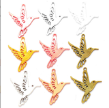 50pcs 23*22mm Alloy Charm hummingbird Pendant for DIY Jewelry EF3898