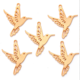 50pcs 23*22mm Alloy Charm hummingbird Pendant for DIY Jewelry EF3898