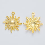 10pcs 28x25mm 3 Colors Sun Charms Sun Pendant Charms For Jewelry Making EF3599