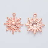 10pcs 28x25mm 3 Colors Sun Charms Sun Pendant Charms For Jewelry Making EF3599