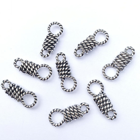 10pcs 14*38MM Alloy Charm 8 Rope connector Pendant for DIY Jewelry EF3640