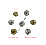 8mm 10pc Star Moon Alloy Bead Bracelet Necklace Beaded Loose Bead Separation DIY Alloy Jewelry Accessories Accessories EF3891