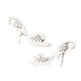 High Quality 10 Pieces/Lot 9mm*20mm Gold Color High Heeled Shoes Charm Jewelry Making Charms EF4186