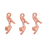 High Quality 10 Pieces/Lot 9mm*20mm Gold Color High Heeled Shoes Charm Jewelry Making Charms EF4186