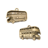 10pcs Charms London Bus Car 20x25mm Tibetan Silver Color Pendants Antique Jewelry Making DIY Handmade Craft Pendant EF4198