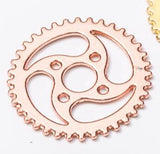 10 colgantes de engranajes Steampunk de 23 mm para joyería, color plata antigua, EF4242