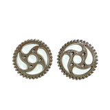 10 colgantes de engranajes Steampunk de 23 mm para joyería, color plata antigua, EF4242