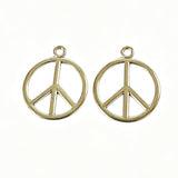 35*29MM Alloy Charm Pendant peace symbol Two Size DIY Crafts 10pcs ef5008