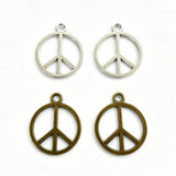 50pcs 25*21MM Alloy Charm Peace sign Pendant Crafts EF5177