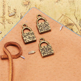 10pcs 18mm Lock Charms Antique Bronze Color Charms For Jewelry Making Jewelry Findings EF5200