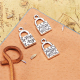 10pcs 18mm Lock Charms Antique Bronze Color Charms For Jewelry Making Jewelry Findings EF5200