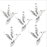 50pcs 23*22mm Alloy Charm hummingbird Pendant for DIY Jewelry EF3898
