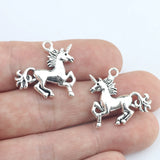 8Pcs 24*27mm Zinc Alloy Cute Unicorn Charms Best Necklace Earring Pendant Accessory Charms For DIY Handcraft Making