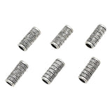 20pcs Tibetan silver tone textured tube shaped beads h0249