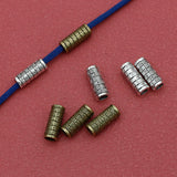 20pcs Tibetan silver tone textured tube shaped beads h0249