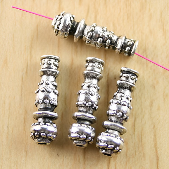 1PCS 22*7mm TIBETAN SILVER VASE SPACER BEADS FINDINGS H0330