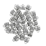40 pcs 9 color Zinc Alloy Bead DIY European big hole metal connector Beads Fits Charm Bracelets Necklaces Pendants making