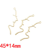 7 pcs High quality Spray paint Beauty Face Charm Woman Earring DIY Charms for Jewelry Making