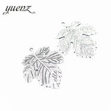 4pcs Antique silver color metal alloy Leaves Necklace Charms Pendant DIY Jewelry Making Handcrafted Accessories Q337