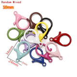 Multi-colors Mixed Alloy Open Rings Lobster Clasp Hooks Ball Chains DIY Jewelry Making Findings