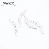 30pcs 5 colour Antique silver Plated Charms wing Small hole beads Pendants for Jewelry Making DIY Handmade 31*8mm D436