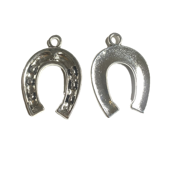 5pcs 38*27MM  tibetan silver Alloy Charm U Shape Big horse shoe Pendant H1318