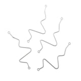 20pcs Wholesale 6 Color Heartbeat Connector Charms Alloy Metal Pendants For Handmade Jewelry Accessories Making