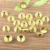 50pcs 10mm Tibetan Silver Peg-top Bead Cap Findings 2colors To Pick h1668 h0211