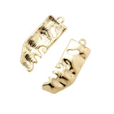 7 pcs High quality Spray paint Beauty Face Charm Woman Earring DIY Charms for Jewelry Making