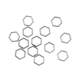 10pcs Inner diameter 8.5*8mm hexagon Charm Hollow Glue Blank Pendant Tray Bezel Charms DIY Bracelet Necklace Handmade Bezel Mold