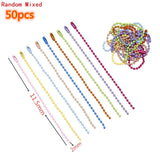 Multi-colors Mixed Alloy Open Rings Lobster Clasp Hooks Ball Chains DIY Jewelry Making Findings