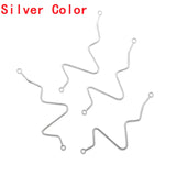 20pcs Wholesale 6 Color Heartbeat Connector Charms Alloy Metal Pendants For Handmade Jewelry Accessories Making