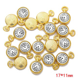 10 pcs Enamel charms antique bronze metal watch pendants fit diy necklace bracelet charms for Jewelry making W80