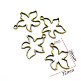 10pcs 6 colors starfish Charms For Necklace keychain Pendant DIY Metal Alloy Jewelry Marking 28*22mm D7139