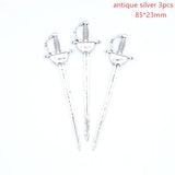 3 Color Mixed Alloy Antique Knight Sword Charms for Jewelry Making DIY Handmade Weapons Pendant