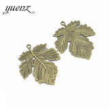 4pcs Antique silver color metal alloy Leaves Necklace Charms Pendant DIY Jewelry Making Handcrafted Accessories Q337