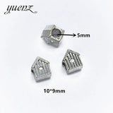 10Pcs 45 Style Owl Tortoise Buddha Lord Small Hole Bead Animal Flowers Charms For DIY Necklace Bracelets Jewelry Handmade Making