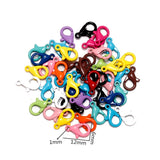 Multi-colors Mixed Alloy Open Rings Lobster Clasp Hooks Ball Chains DIY Jewelry Making Findings