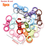 Multi-colors Mixed Alloy Open Rings Lobster Clasp Hooks Ball Chains DIY Jewelry Making Findings