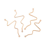 20pcs Wholesale 6 Color Heartbeat Connector Charms Alloy Metal Pendants For Handmade Jewelry Accessories Making