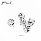 10Pcs 45 Style Owl Tortoise Buddha Lord Small Hole Bead Animal Flowers Charms For DIY Necklace Bracelets Jewelry Handmade Making