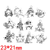 12pcs(1set) Wholesale 3 Color Zodiac Charms Alloy Metal Constellation Pendants For DIY Handmade Jewelry Accessories Making